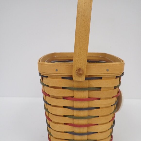 Vintage Longaberger Woven Traditions Large Peg Basket - Picture 4 of 7